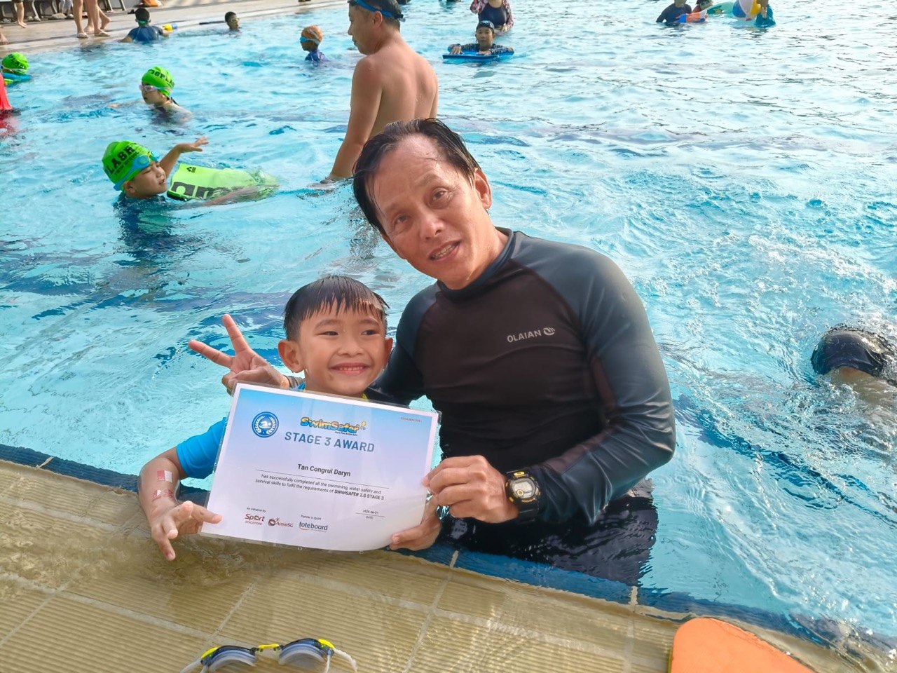 SwimInSG kids swimming lesson Singapore